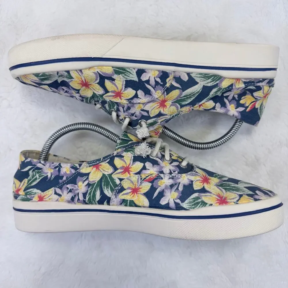 Mad Love Women’s Kendra Floral Canvas Lace-Up Casual Sneakers Size 10